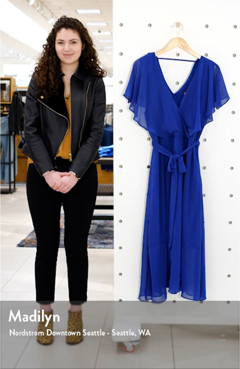 Softly Tied Faux Wrap Dress, sales video thumbnail