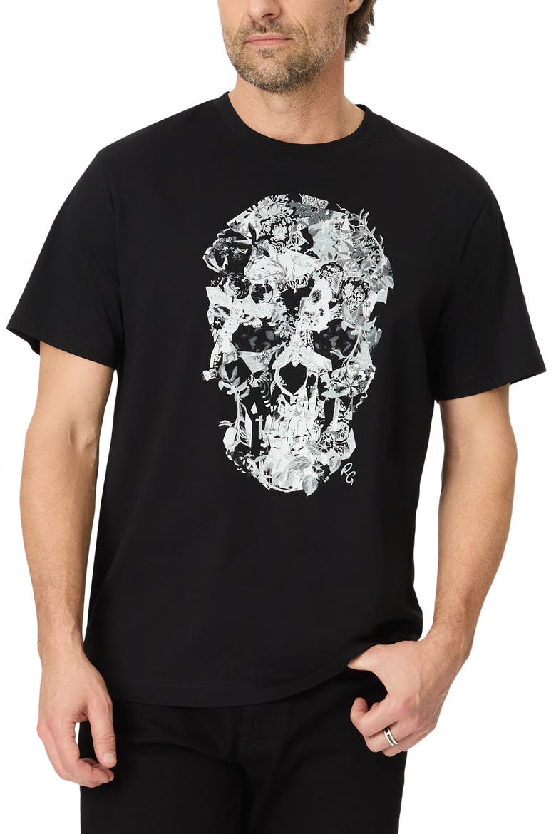 Hallow Bones Graphic T-Shirt, Main, color, BLACK