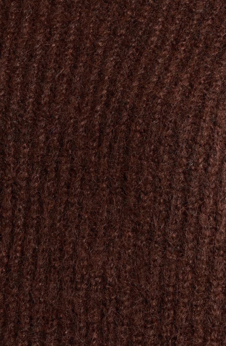 All in Favor Mock Neck Sweater, Alternate, color, Chocolate