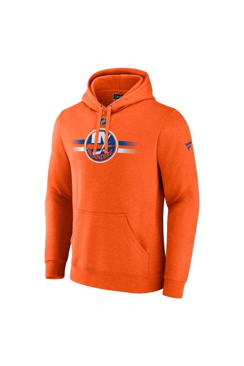 Men's Fanatics Branded Orange New York Islanders Authentic Pro Secondary Pullover Hoodie, Alternate, color, Orange