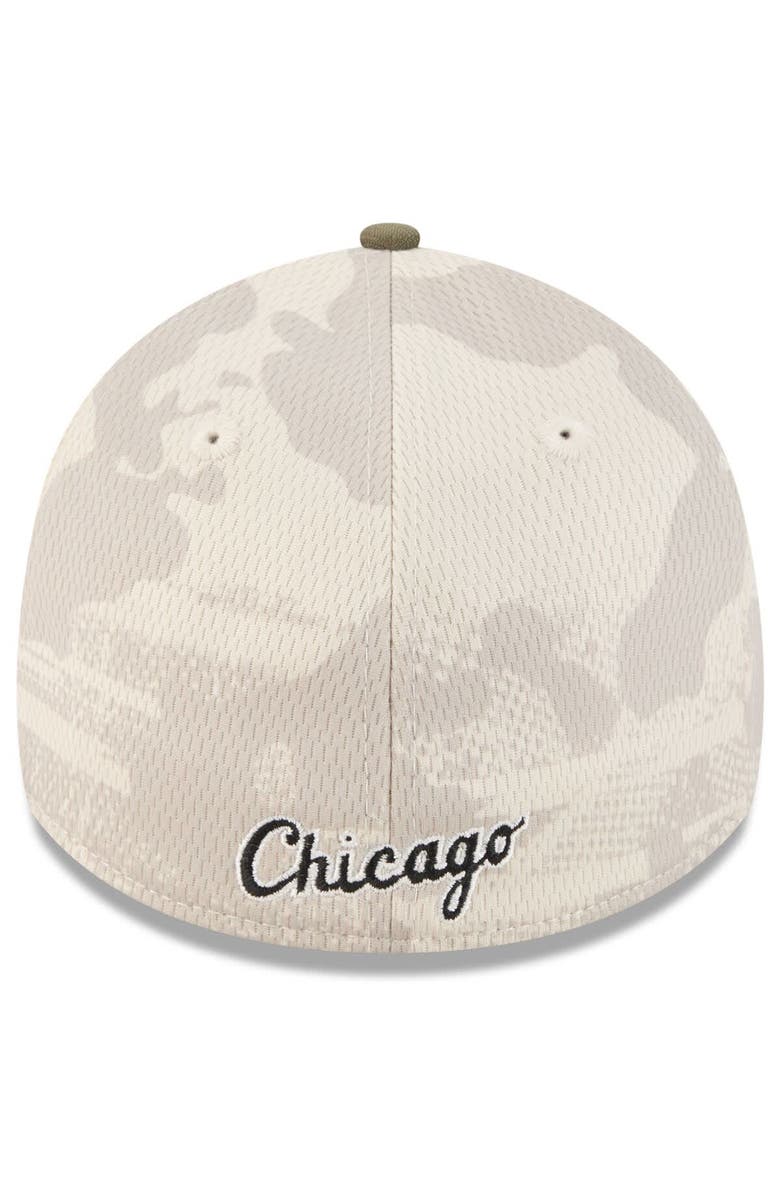 New Era Men's New Era Light Beige/Olive Chicago White Sox 2025 Armed Forces Day 39THIRTY Flex Hat, Alternate, color, Light Beige