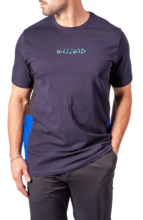 Maceoo Resistance Embroidered T-shirt In Blue