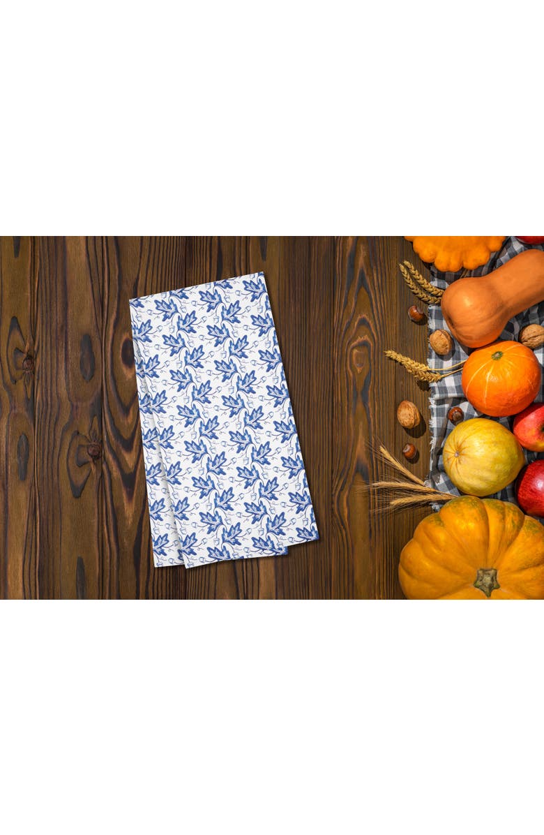 C&F Home Blue Leaves & Acorn Dishtowel, Alternate, color, Blue