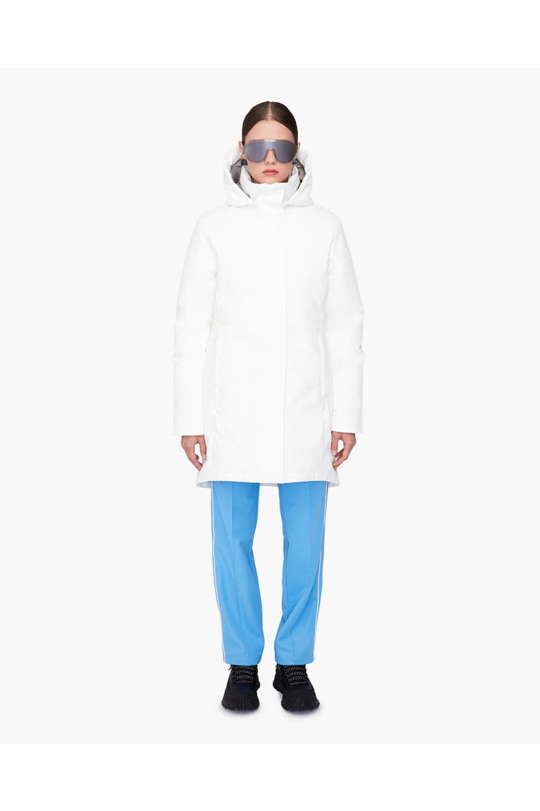 GENIA | Hooded Down Winter Jacket, Alternate, color, Ivory