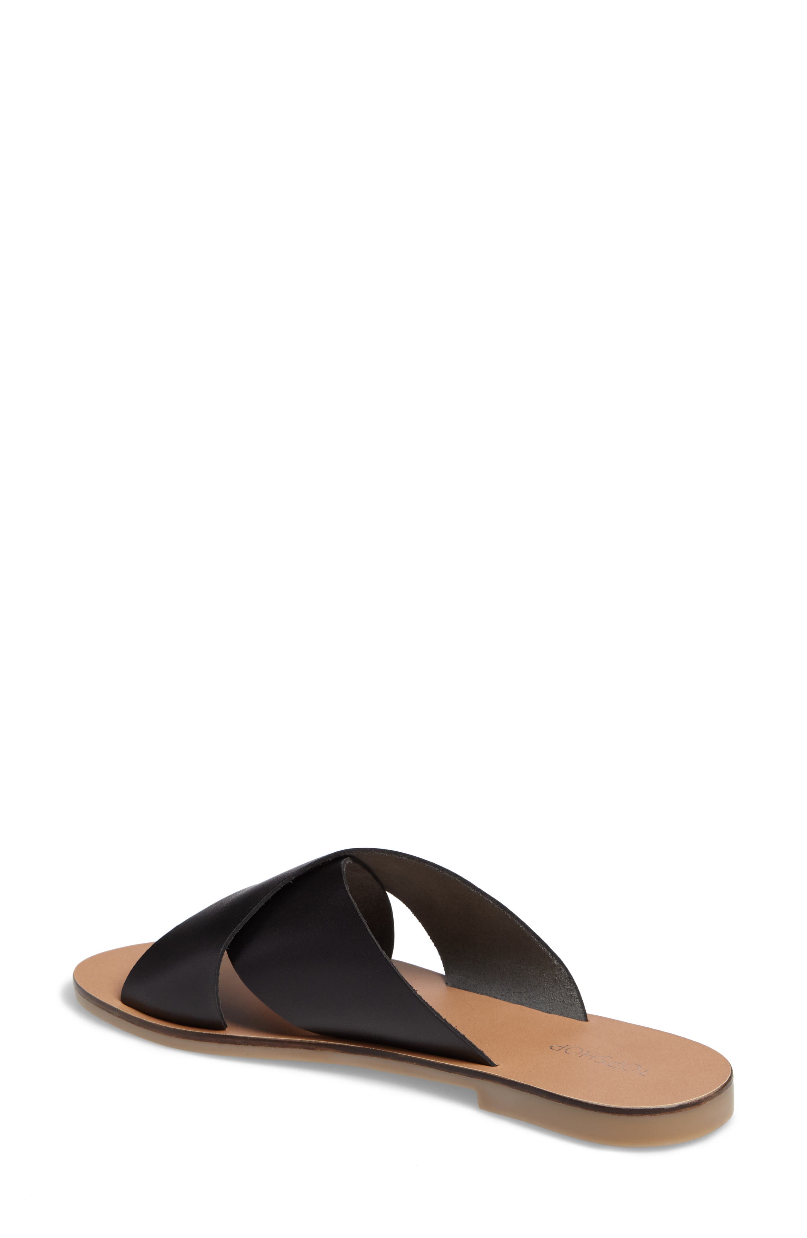 Topshop Holiday Cross Strap Sandal, Alternate, color, 