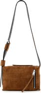 AllSaints Small Alba Zip Suede Crossbody Bag