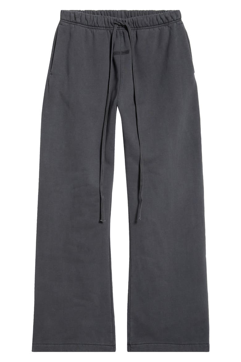 Flare Cotton Sweatpants, Alternate, color, IRON GREY