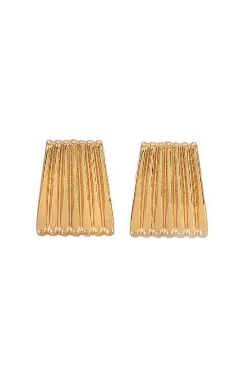 Ribbed Earrings