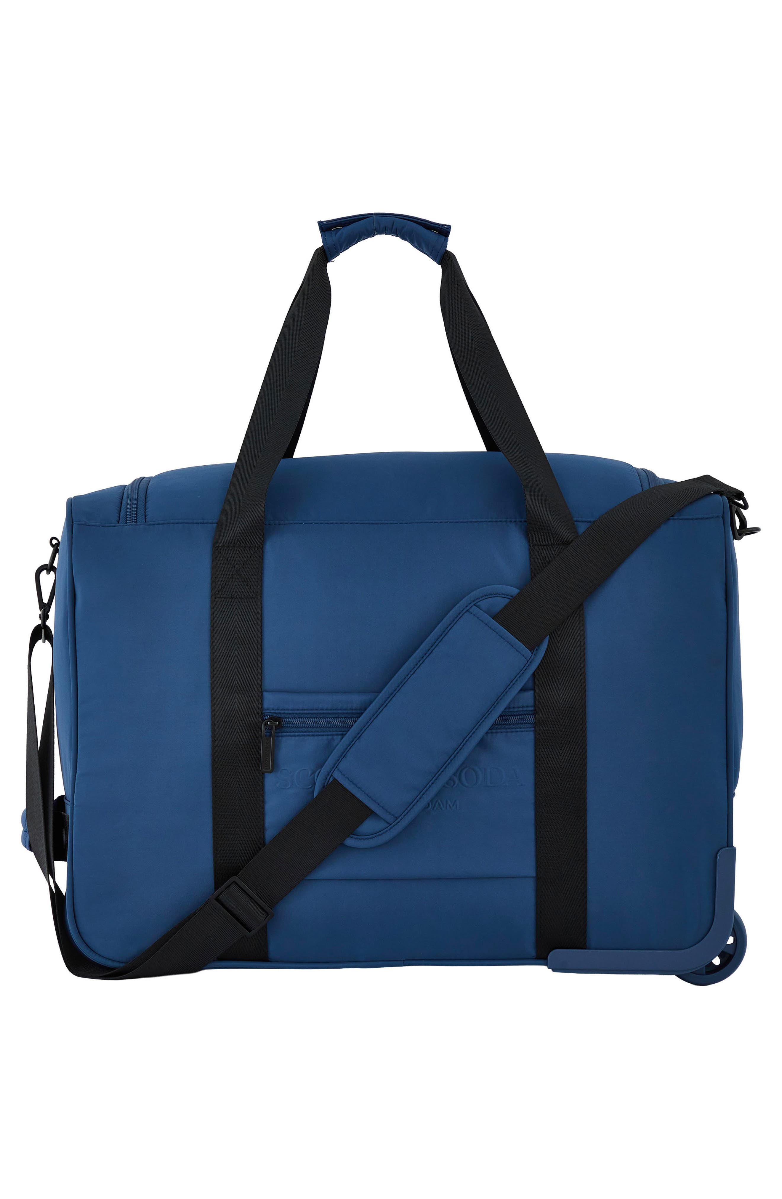 Scotch & Soda Eindhoven Rolling Weekender Bag, Alternate, color, Ocean Blue