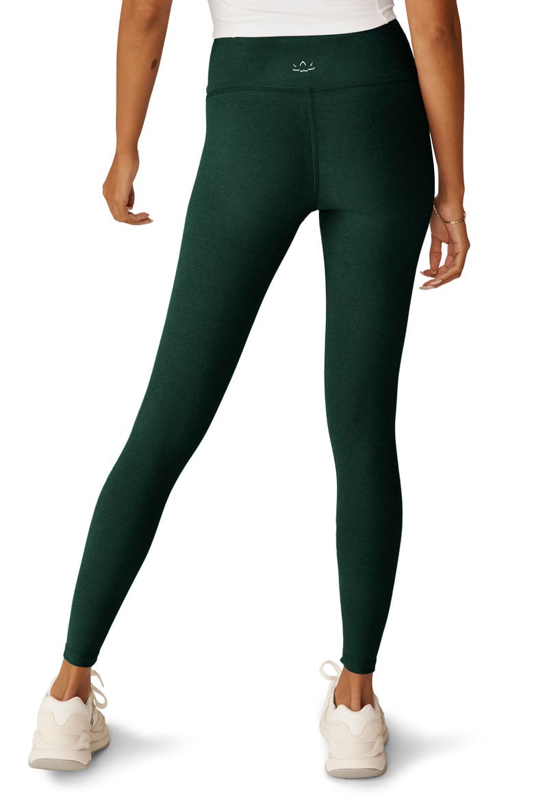 Caught in the Midi High Waist Leggings, Alternate, color, DARK SPRUCE GREEN HE