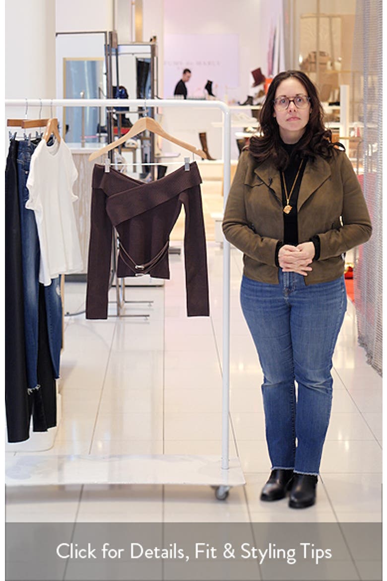 Ellenore Double Belt Off the Shoulder Top video