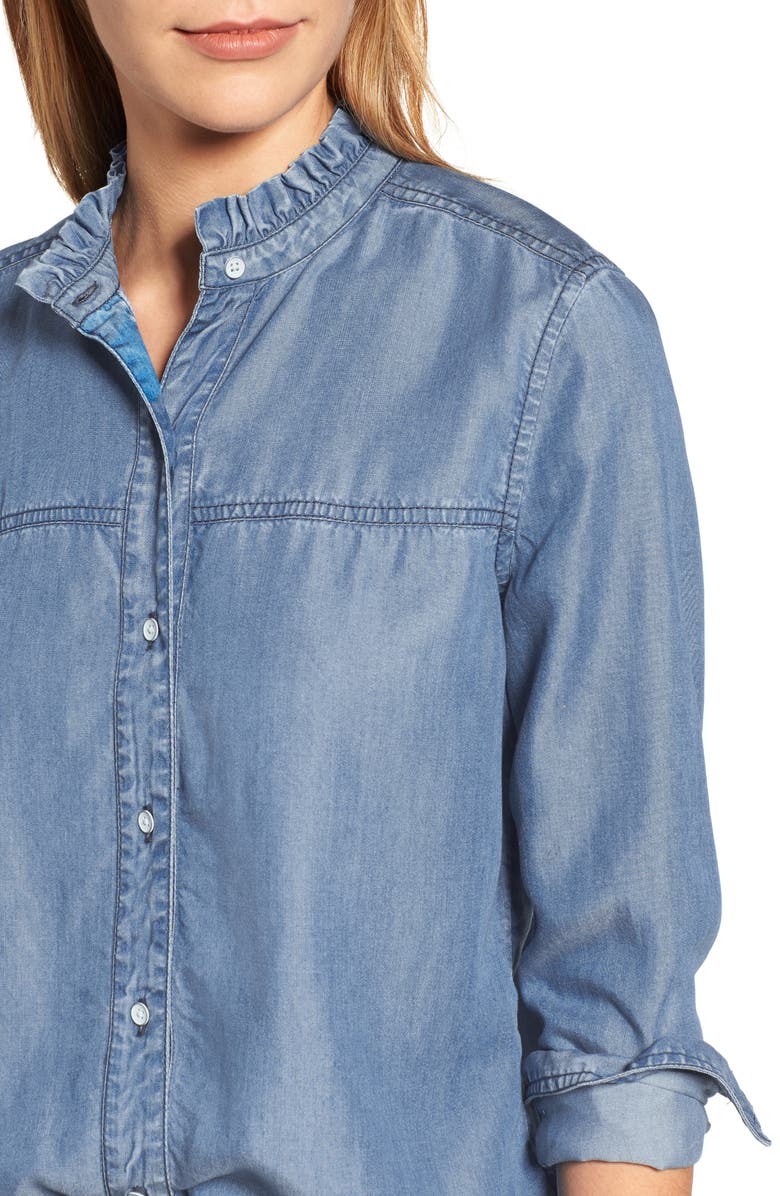 Caslon<sup>®</sup> Chambray Shirt, Alternate, color, 