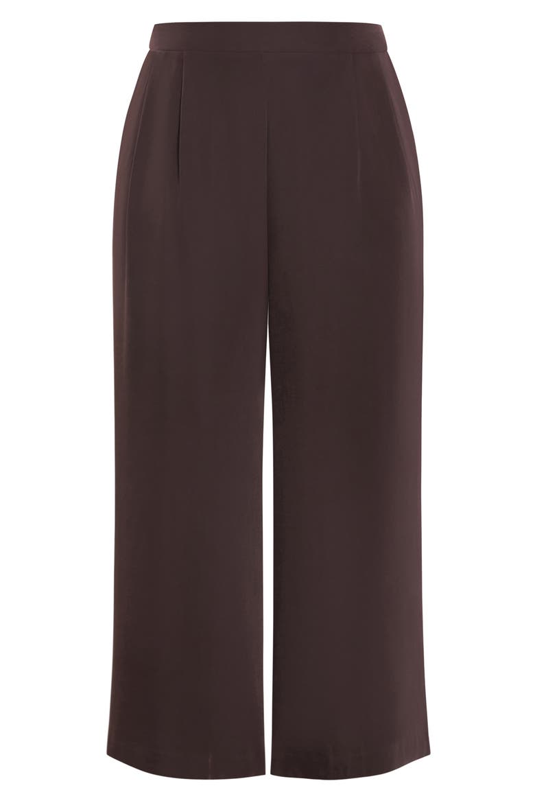 Jett Pleated Wide Leg Pants, Alternate, color, ESPRESSO