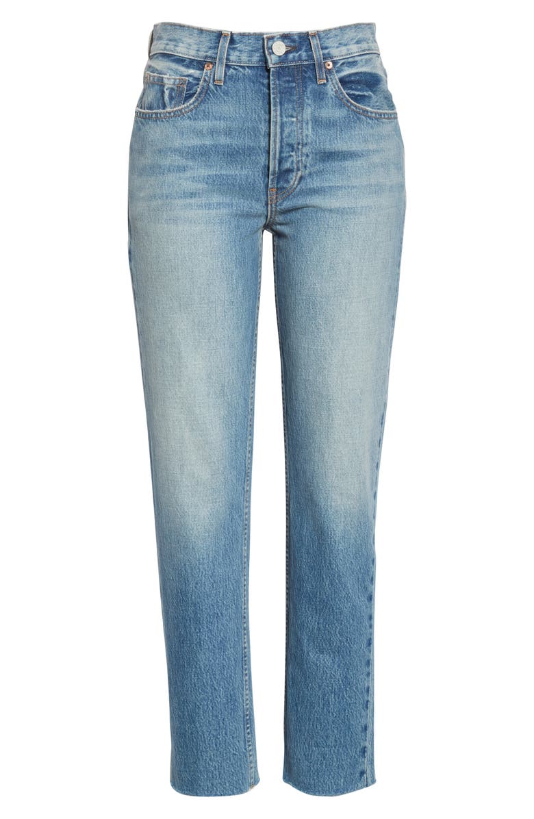 TRAVE Constance High Waist Straight Leg Jeans, Alternate, color, 
