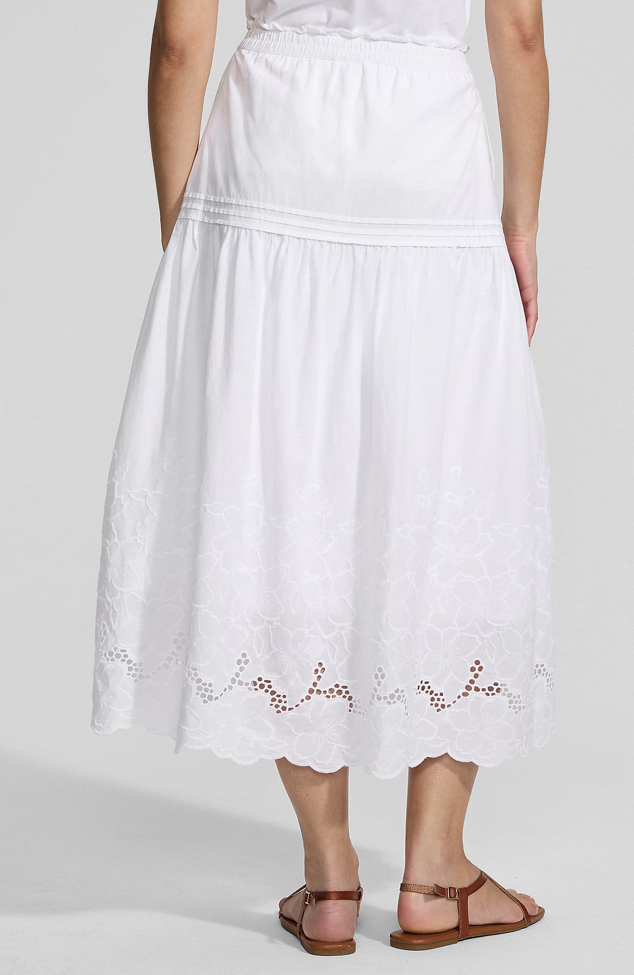 Voile Eyelet Maxi Skirt - image 2