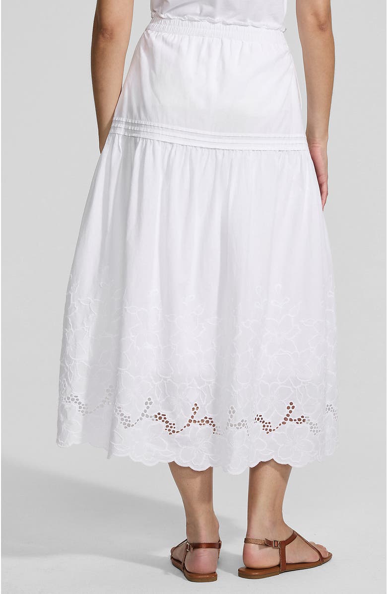 Lands' End Voile Eyelet Maxi Skirt, Alternate, color, White
