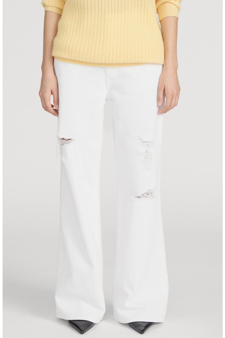 The Pixie Loose Ripped Wide Leg Jeans, Main, color, WHITE DESTRUCT