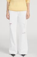 FRAME The Pixie Loose Ripped Wide Leg Jeans