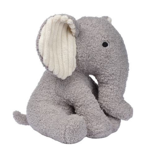 Lambs & Ivy Jungle Adventure Plush Elephant Stuffed Animal Toy In Gray