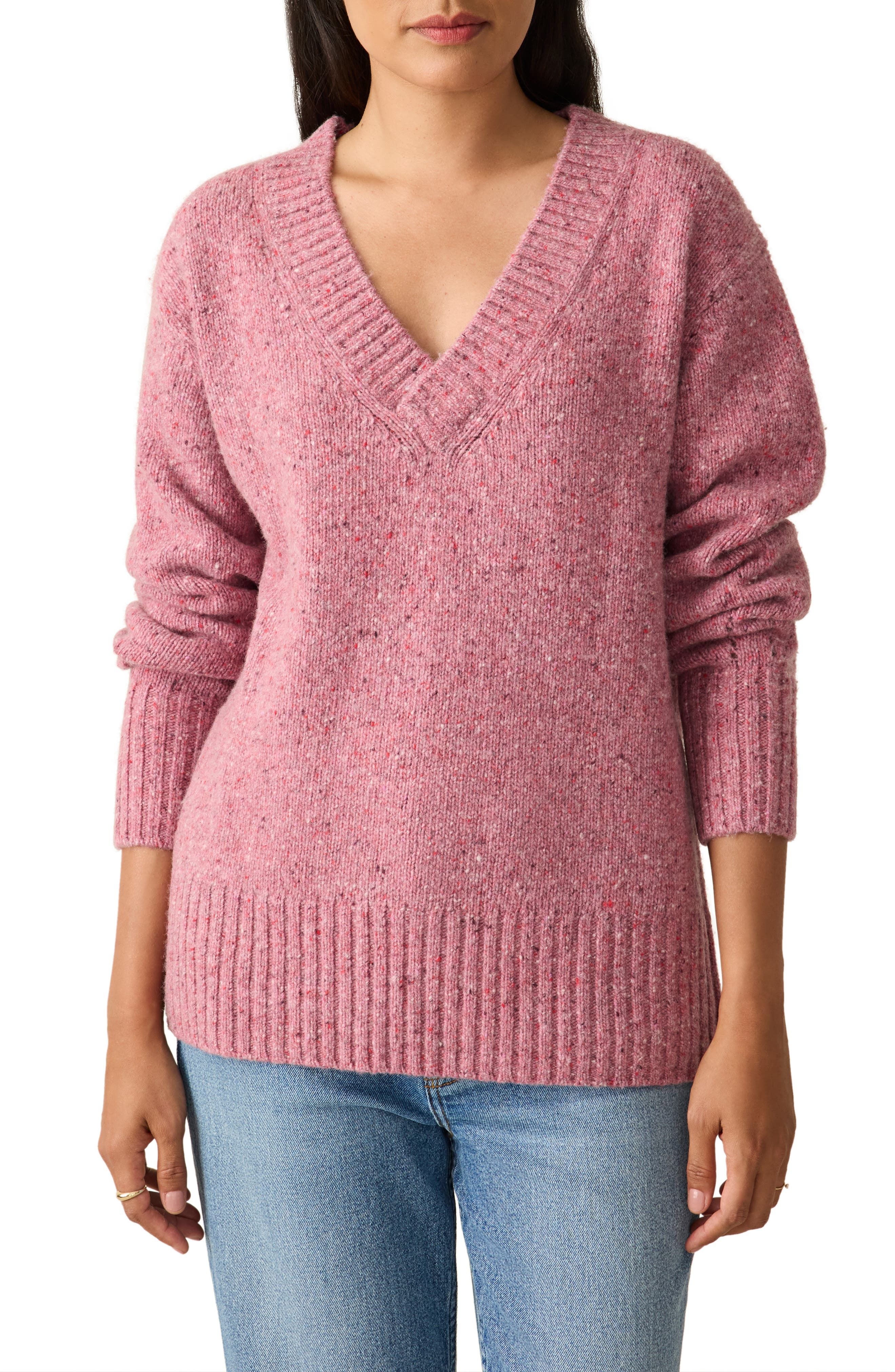 Faherty Driftwood Donegal Merino Wool Blend Sweater