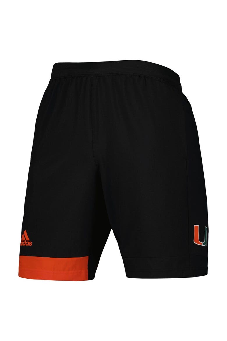Men's adidas Black Miami Hurricanes AEROREADY Training Shorts, Alternate, color, Black