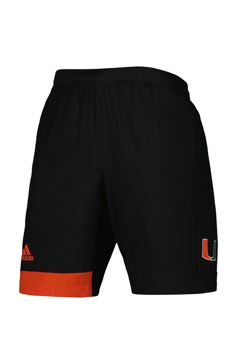 adidas Men's adidas Black Miami Hurricanes AEROREADY Training Shorts, Alternate, color, Black