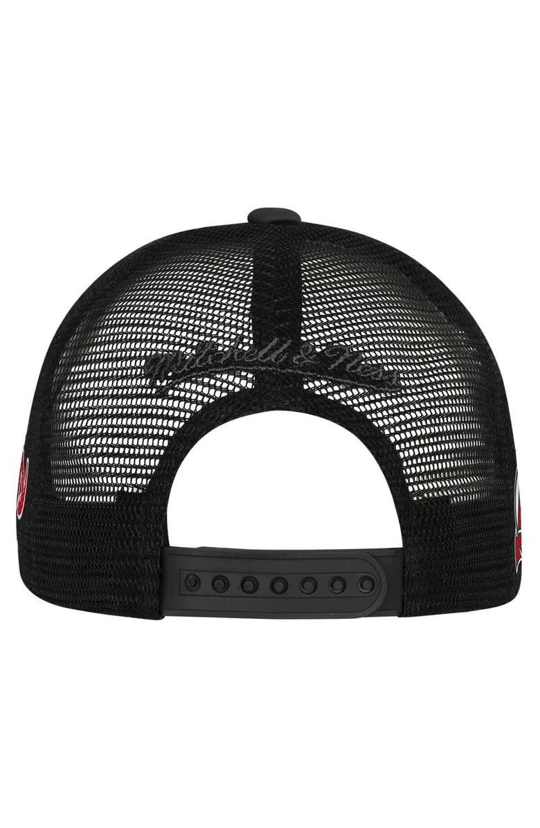 Mitchell & Ness Youth Mitchell & Ness  White New Jersey Devils Mascot Adjustable Trucker Hat, Alternate, color, White