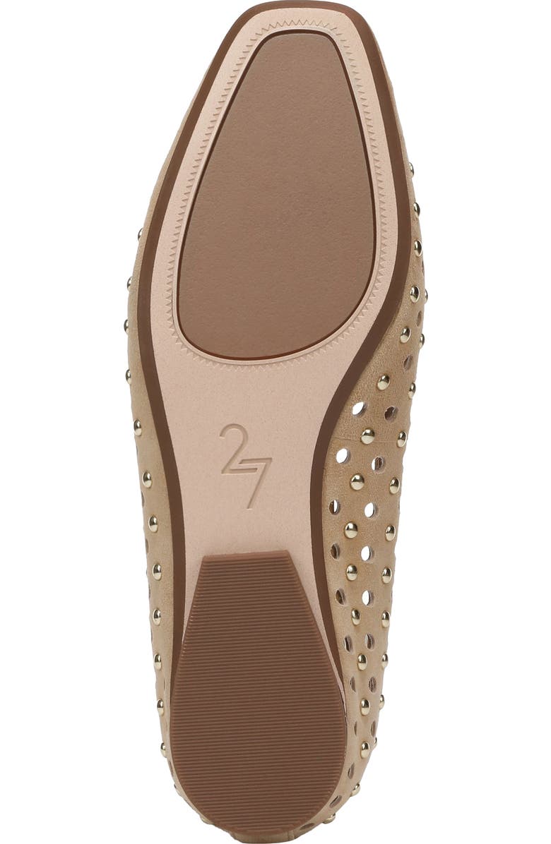 27 EDIT Naturalizer Carla Perforated Studded Flat, Alternate, color, Dune Dust