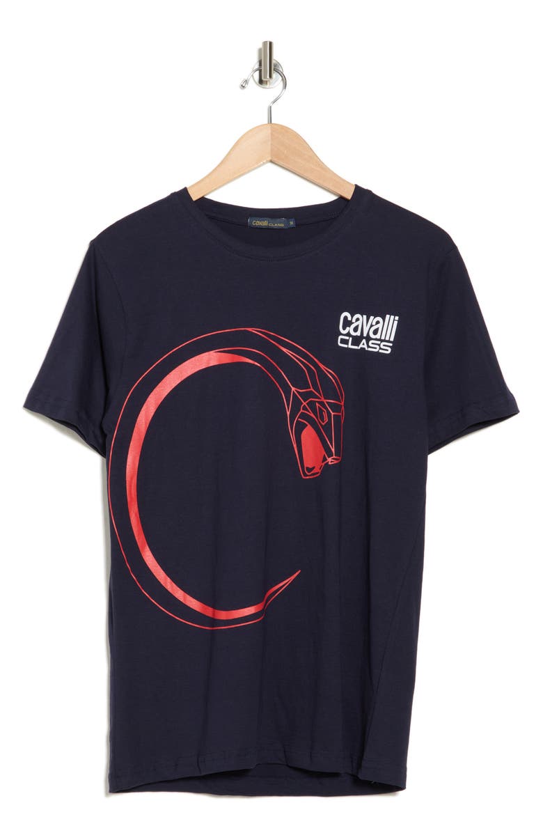 Cavalli Class Stretch Cotton Graphic T-Shirt, Alternate, color,