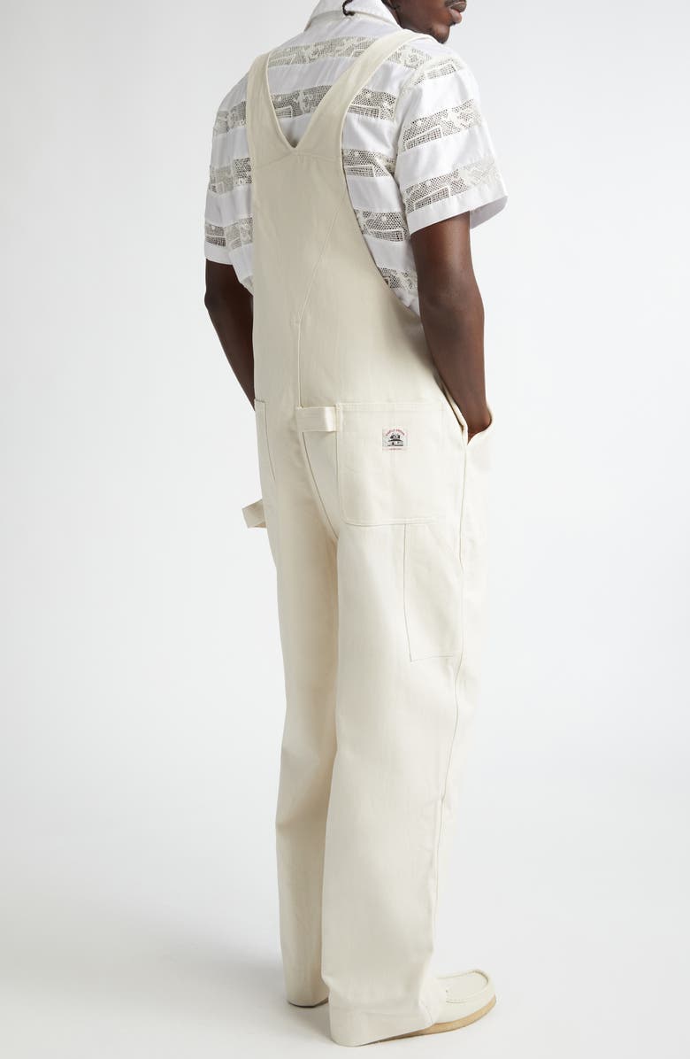 Bode Knolly Brook Overalls, Alternate, color, White
