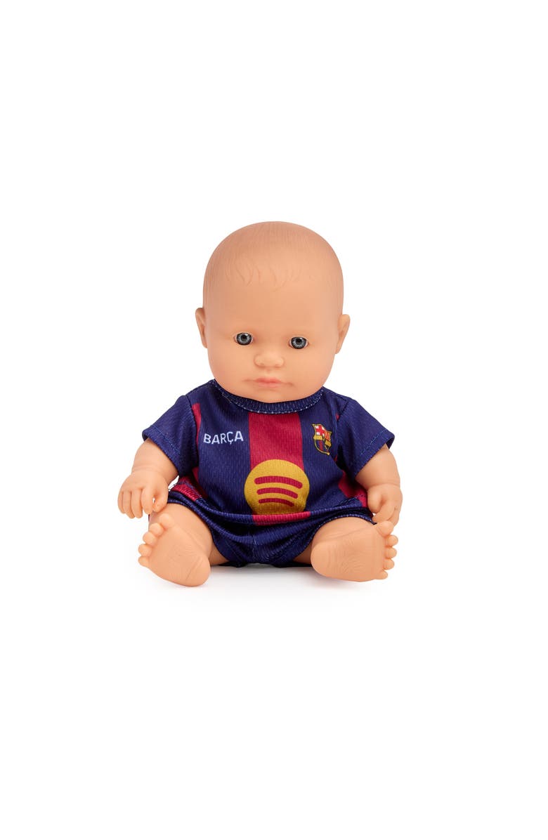 Miniland 8 1/4 inch Baby Boy Doll with Barcelona Soccer Jersey, Alternate, color, Light Skin