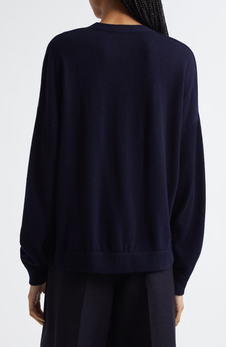 MM by Max Mara Magda Wool & Cashmere Cardigan, Alternate, color, Navy