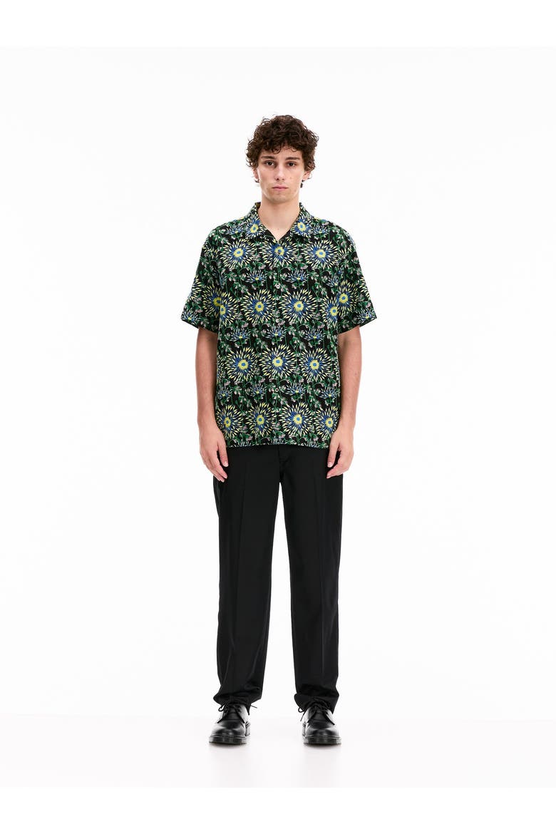 Short Sleeve Firework Shirt, Alternate, color, Black