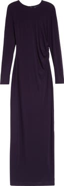 Emporio Armani Jersey Long Sleeve Maxi Dress