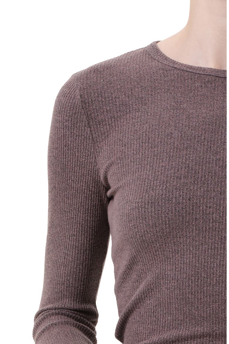 Delphi Slim Fit Ribbed T-Shirt, Alternate, color, CERAMIC V ROSE