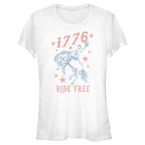 Juniors Lost Gods 1776 Cowboy Ride Free T Shirt