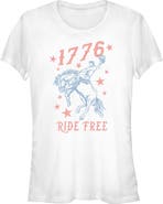 Lost Gods Juniors Lost Gods 1776 Cowboy Ride Free T Shirt