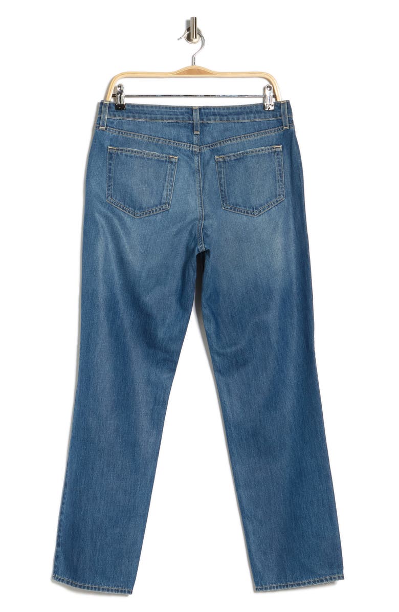 L'AGENCE Marjorie Slouch Slim Straight Jeans, Alternate, color, Boyle Coated