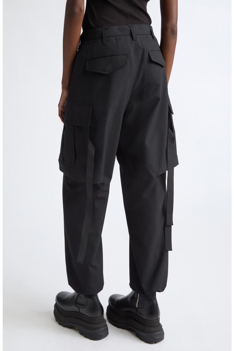 Cargo Overlay Suiting Pants, Alternate, color, BLACK