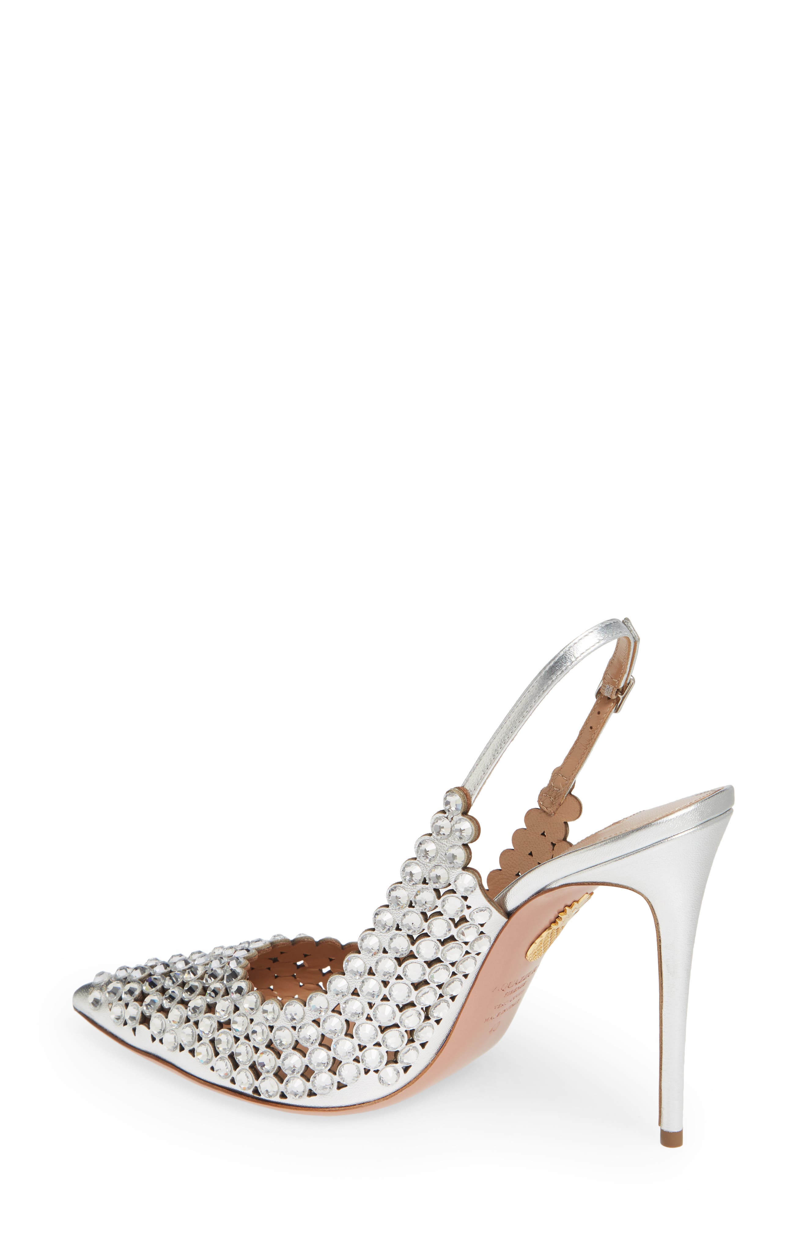 Aquazzura Crystal Tequila Slingback Pump, Alternate, color, 