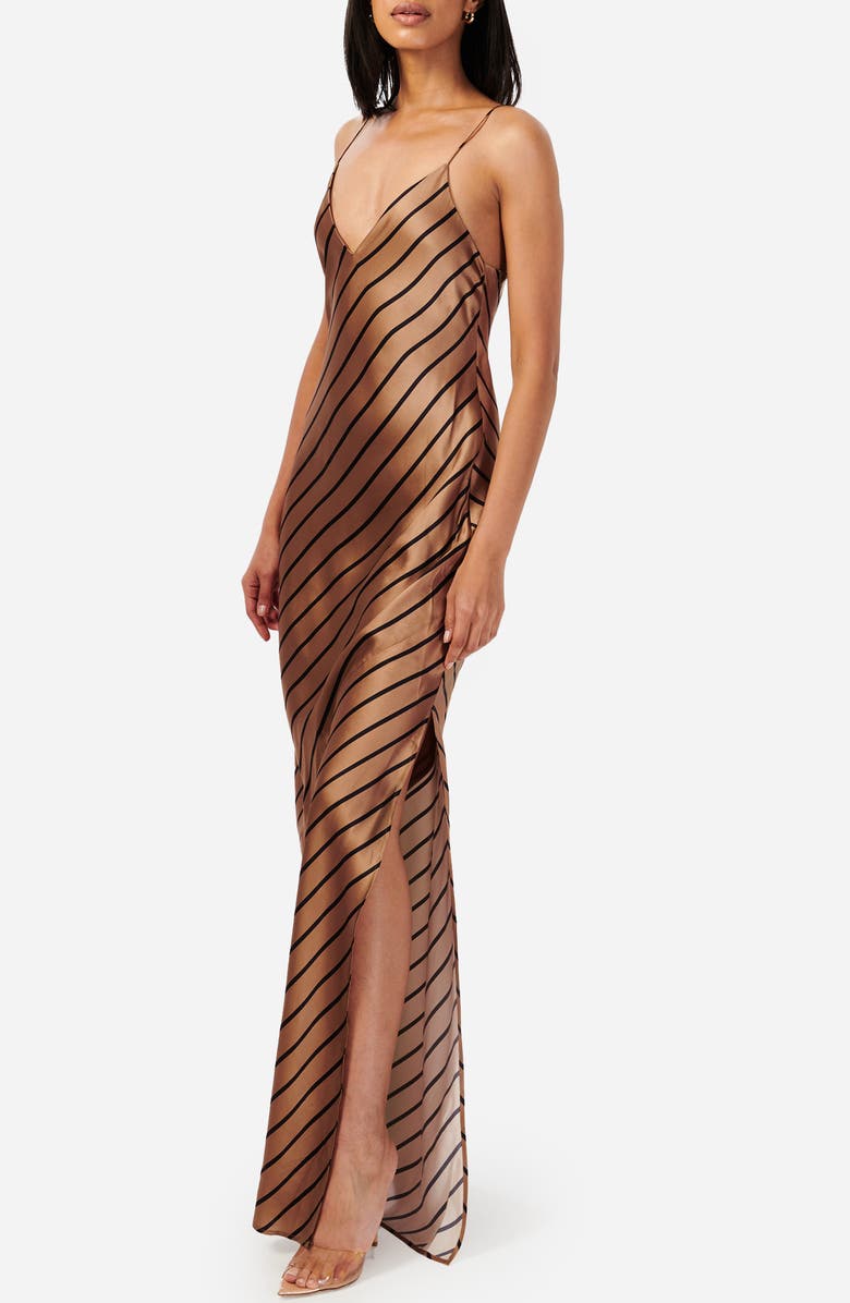 CAMI NYC Raven Silk Maxi Slipdress, Alternate, color, 