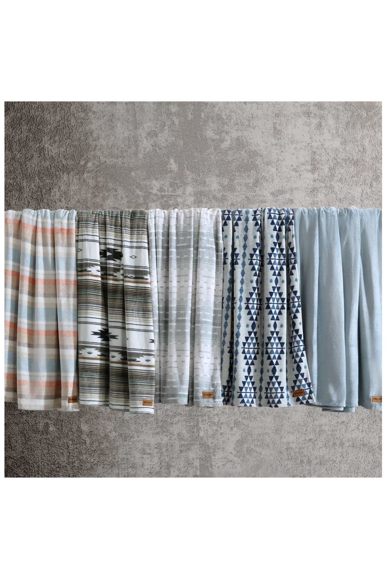 Westin Throw Blanket, Alternate, color, BEIGE/ BLUE