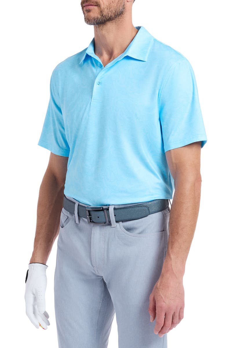 Robert Graham Orsett Performance Golf Polo, Alternate, color, Light Blue