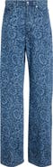 Dries Van Noten Peyton Laser Print Straight Leg Jeans