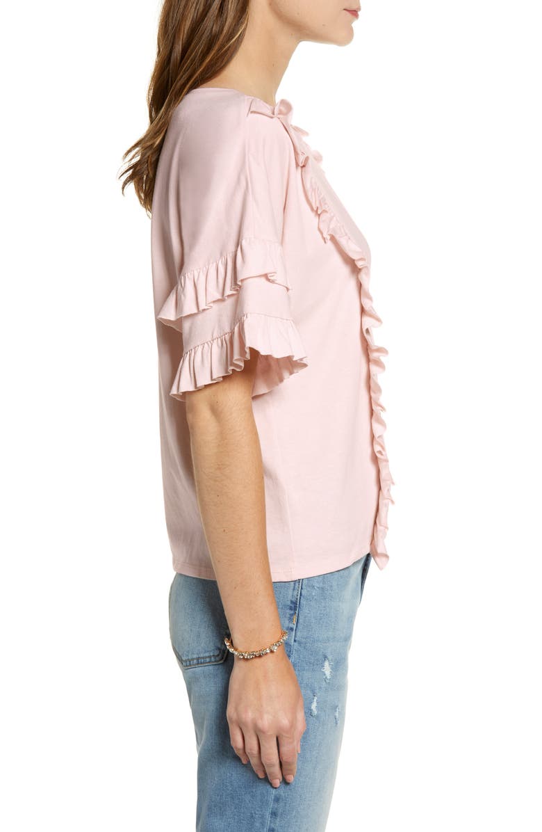 Rachel Parcell Ruffle Tee, Alternate, color, 