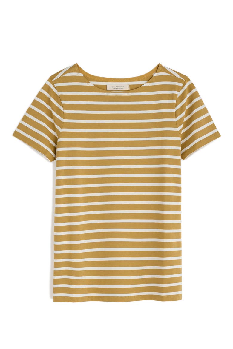 Sailor Stripe Organic Cotton T-Shirt, Alternate, color, BRETON PEAR