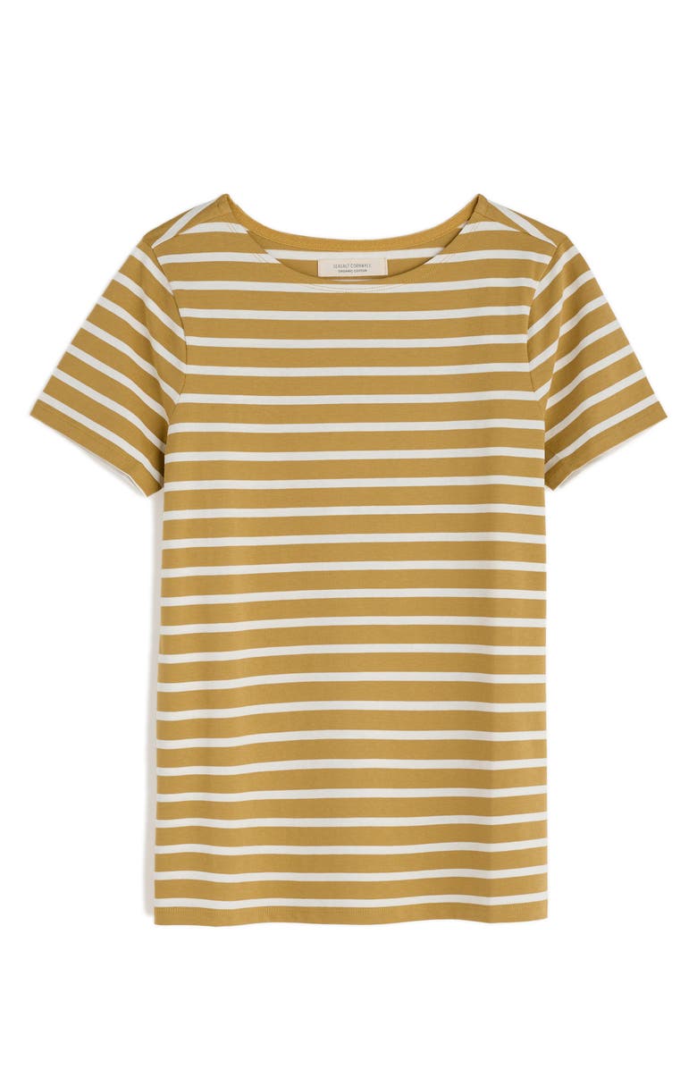 Seasalt Cornwall Sailor Stripe Organic Cotton T-Shirt, Alternate, color, Breton Pear