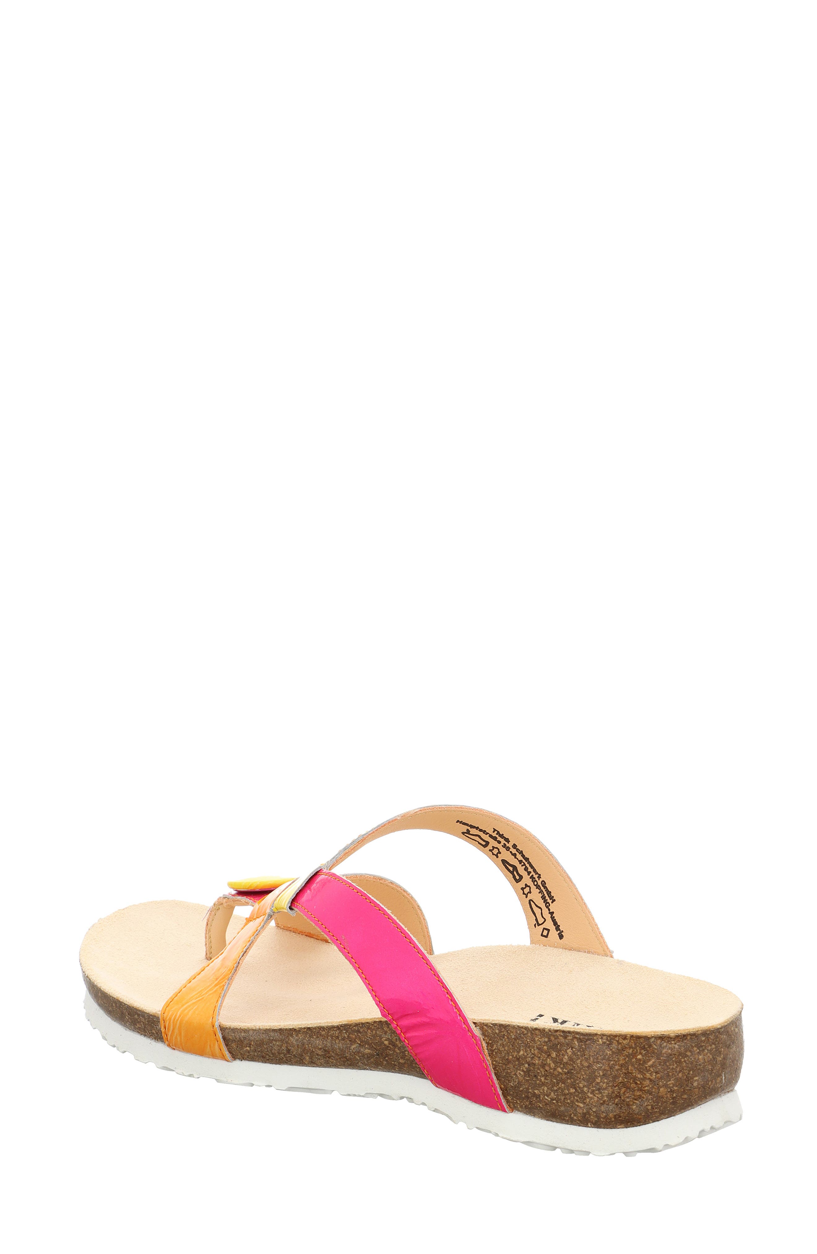 'Julia' Sandal, Alternate, color, FLAMINGO/KOMBI