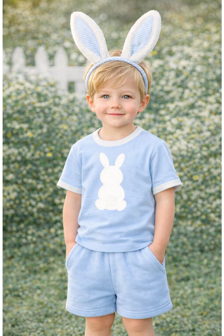 Seersucker Bunny Ears, Alternate, color, Blue