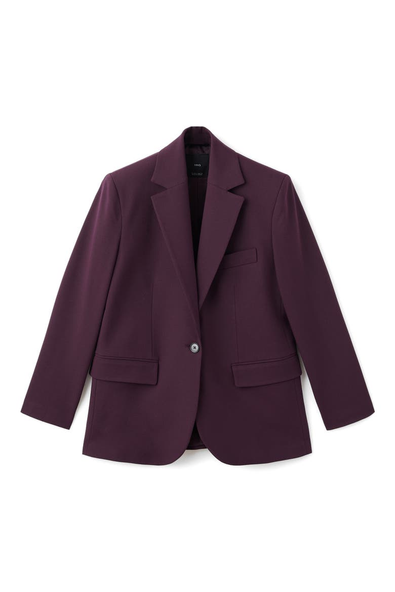 Selection Straight Fit One-Button Suit Blazer, Alternate, color, MAROON
